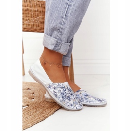 Dam läder Maciejka Ballerinas Vit 01930-85 mångfärgad 1