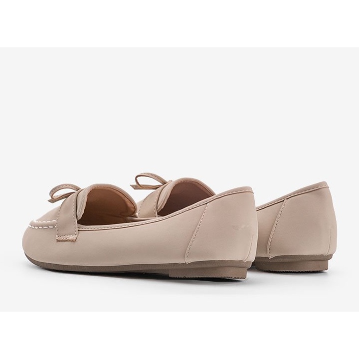 Lena beige mocka loafers 1