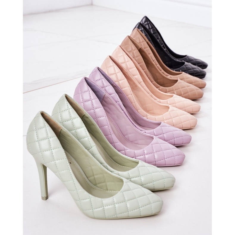 PS1 Eleganta Beige Quiltade klackar Rosanna 1