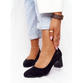 Sergio Leone Black Suede Pumps Selva2 svart 2