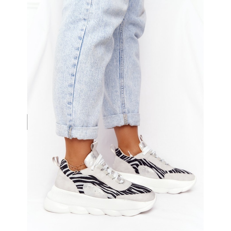 Kvinnors sportskor Lu Boo Tjock sula grå Smaka på det! 1