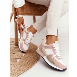 Kvinnors sportskor Sneakers Beige med Brocade Belinda mångfärgad 2