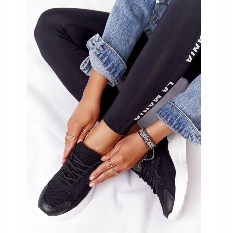 FB2 Svart Delusion damskor på stor sula 2