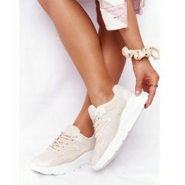FB2 Dam Sneakers Beige Delusion på stor sula 2