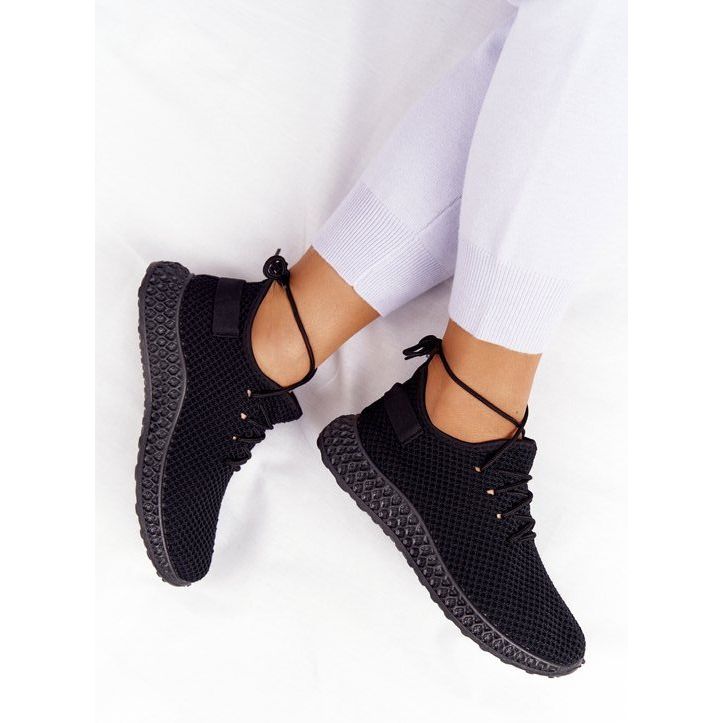 PS1 Kvinnors sportskor Slip-on Black Run Away svart 2