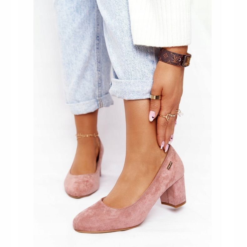 Mocka pumpar på en pelare Sergio Leone Pink rosa 2