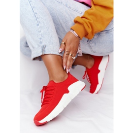 Kvinnors sportskor Slip-on Big Star DD274580 Röd 2