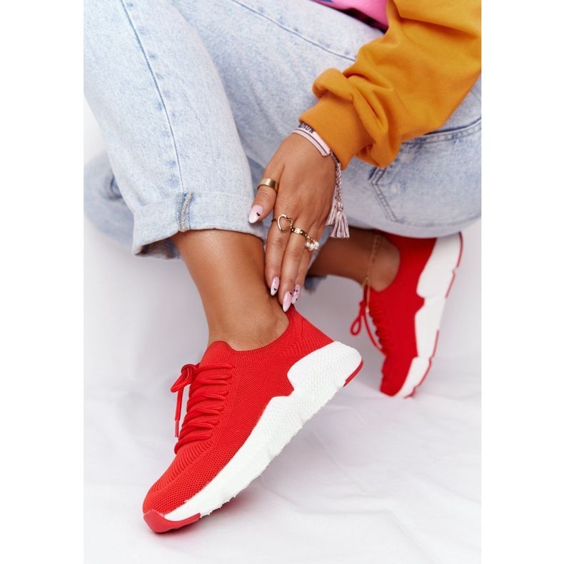 Kvinnors sportskor Slip-on Big Star DD274580 Röd 2