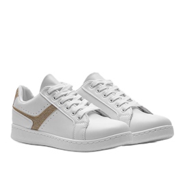 Alma vita och guld sneakers 1