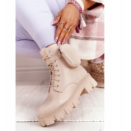 PS1 Beige Worker -stövlar på plattformen Beige lördag 2