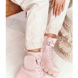 PS1 Plattform stövlar arbetare rosa lördag 2