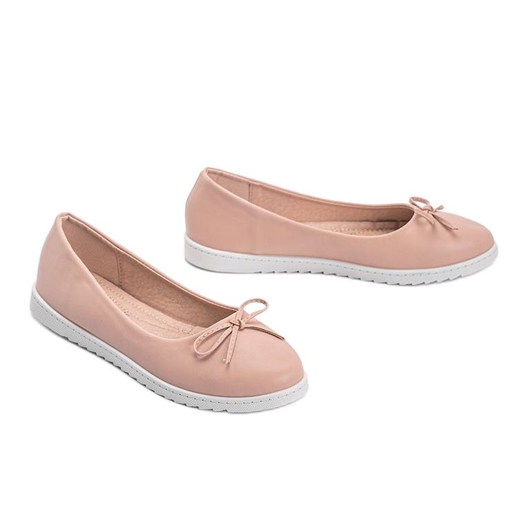 Naken ballerina med en Bridget rosett rosa 1