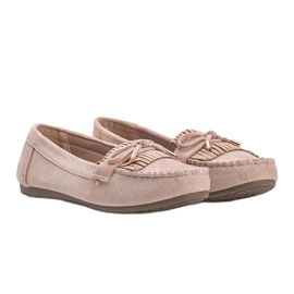 Kira beige eko-mocka loafers 1