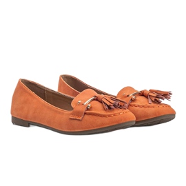 Orange fransade Ana loafers 1