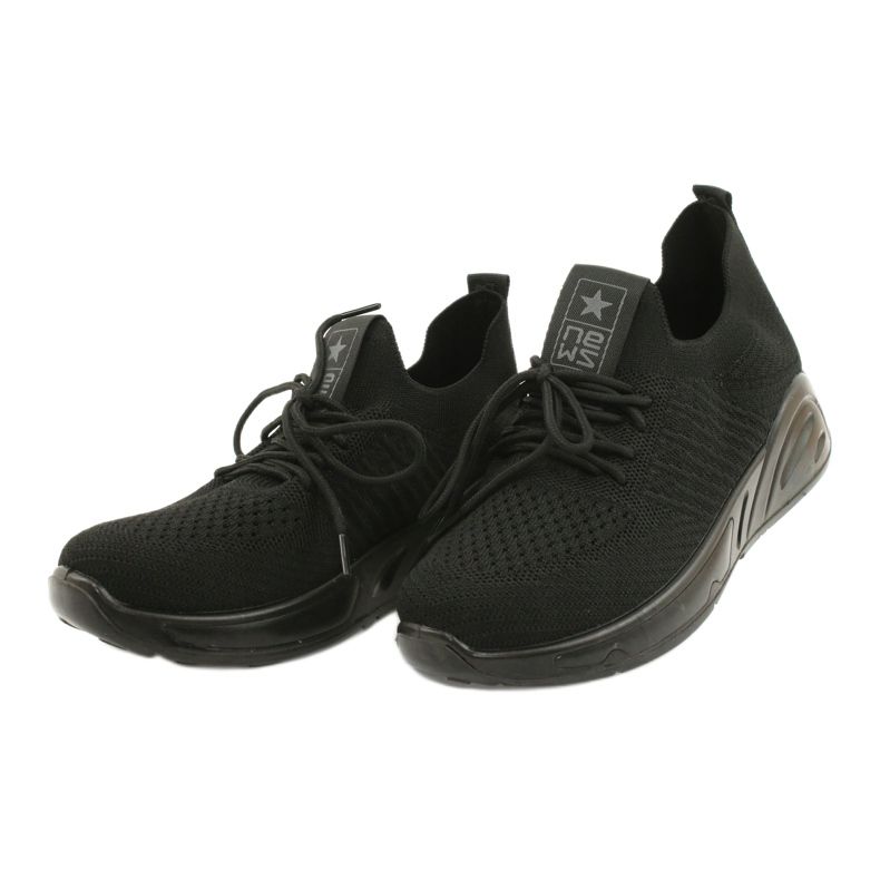 Evento 21TX02-3674 slip-on sportskor svarta 2