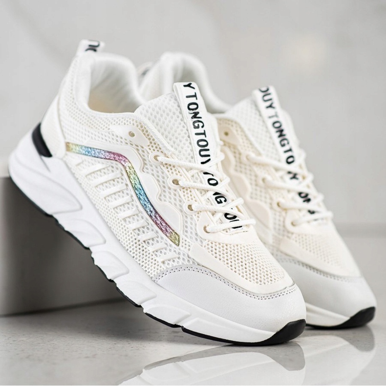 SHELOVET Klassiska sneakers beige 2