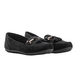 Aubrey svarta mocka loafers 1