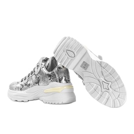 Lollypop silver snake sneakers silver- 1