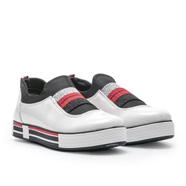 Jayde lackade vita träningsskor 1