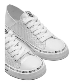 Big Star Harley vita genomskinliga sneakers 1