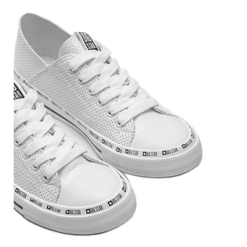 Big Star Harley vita genomskinliga sneakers 1