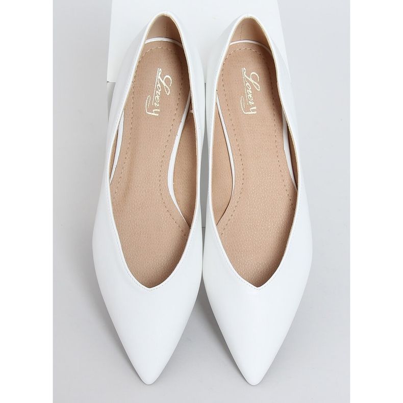 Vita ballerinor för kvinnor MM-600 Vit 1