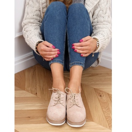 Dam snörning loafers beige 8988-45 Beige 2