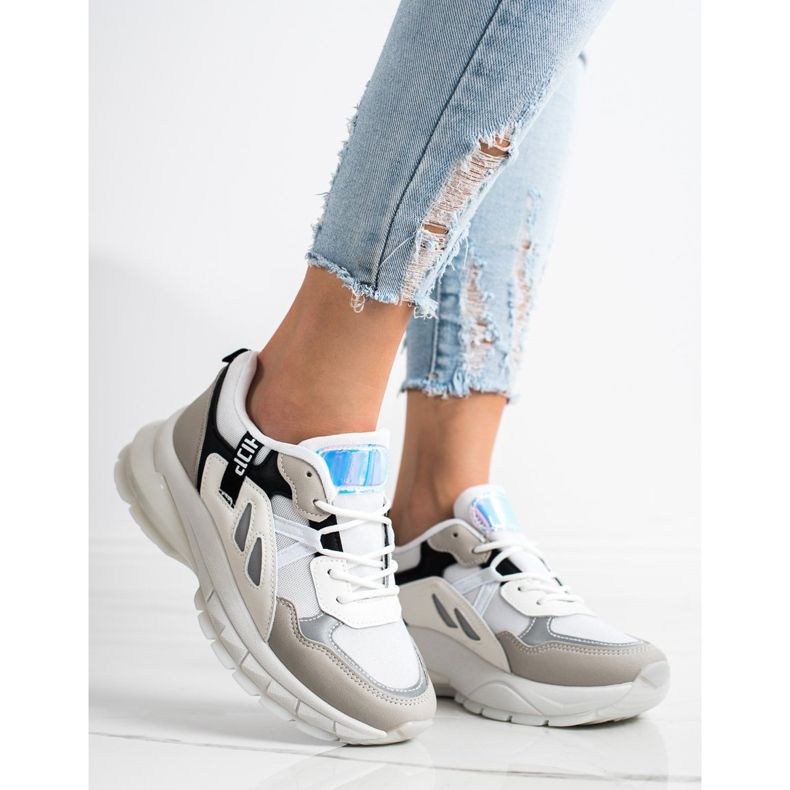 SHELOVET Sneakers på plattformen med mesh mångfärgad 1