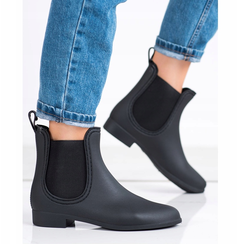 SHELOVET Matt galoshes svart 1