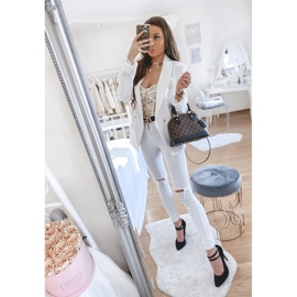 Svart mocka pumps på L408 hälen 2