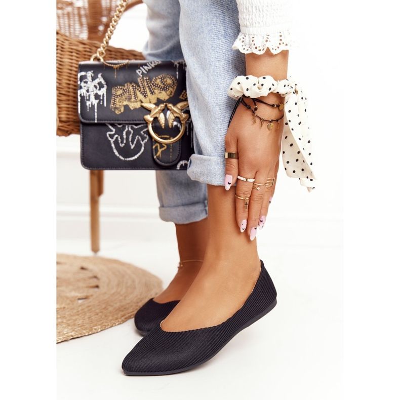 Delikat Ballerina I Spitz Vinceza 2187 Svart 1