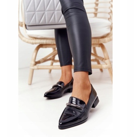 S.Barski Eleganta Moccasins S. Barski Premium Lacquered Black svart 2