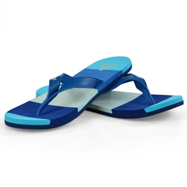 Adidas Eezay Striped BA8808 tofflor marinblå blå 2