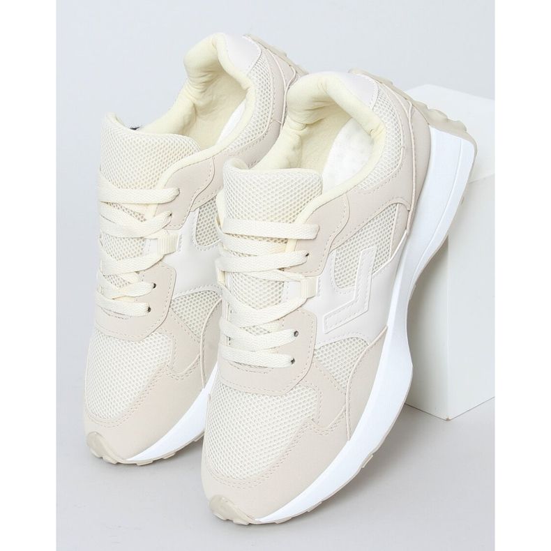 Beige BL209P Beige sportskor 1