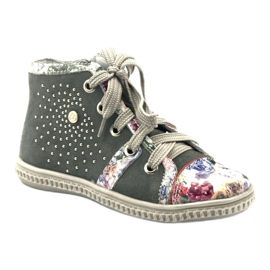 Stövlar, barnskor med strass Bartek 87254 rosa grå 1