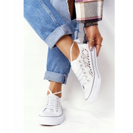 FB2 Candice sneakers för kvinnor med vit spets 2