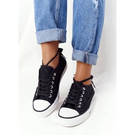 FB2 Candice sneakers för kvinnor med svart spets 2