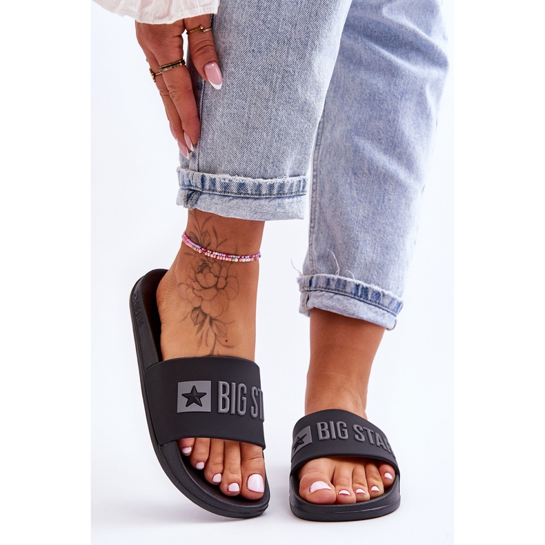 Dam Tofflor Big Star FF274A200 Svart färglös 1