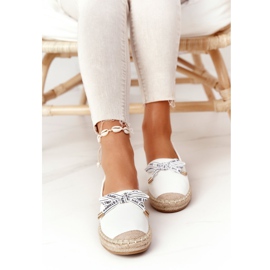 S.Barski Espadrilles On Straw Sole S. Bararski White vit 2