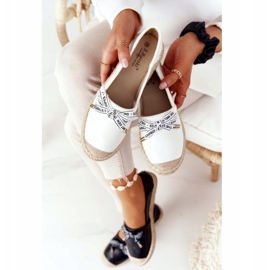 S.Barski Espadrilles On Straw Sole S. Bararski White vit 1