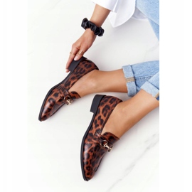 S.Barski Eleganta damloafers S. Barski Leopard brun 1