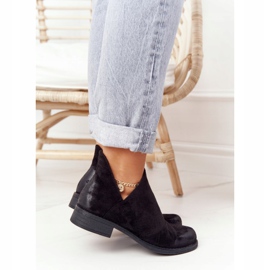 PS1 Svarta Hillary damstövlar med utskärningar 2