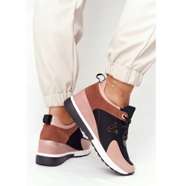 Wedge Sneakers Vinceza 10590 Svart-Rosa 1