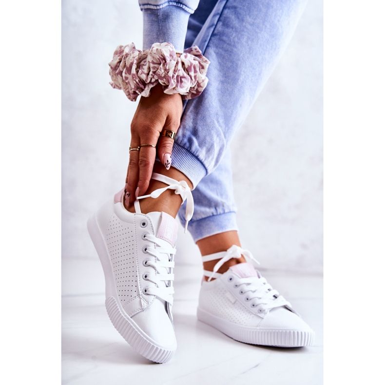 Dam Sneakers Big Star HH274073 Vit och Rosa 2