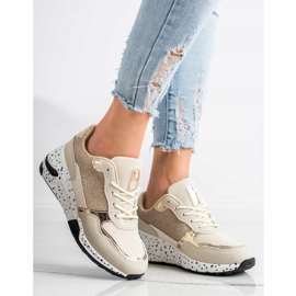 SHELOVET Golden Wedge Sneakers mångfärgad gyllene 1