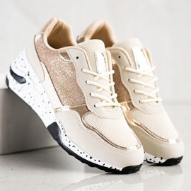 SHELOVET Golden Wedge Sneakers mångfärgad gyllene 2