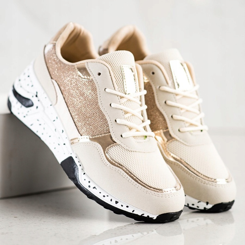 SHELOVET Golden Wedge Sneakers mångfärgad gyllene 2