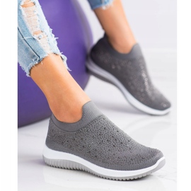 Renda Slip-on sneakers för våren grå 2