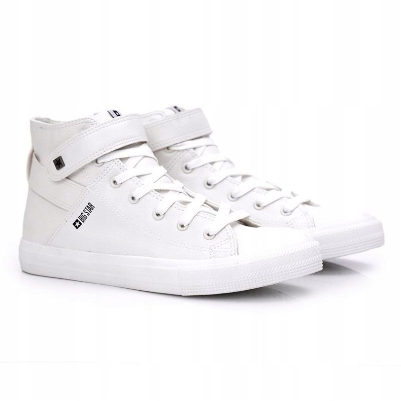 Mäns högsta sneakers Big Star White Y174024 vit 1