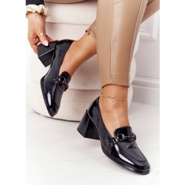 Eleganta pumps på höga klackar S.Barski Premium Black svart 1